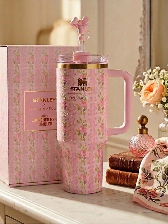 stanley Other - Stanley x Loveshackfancy “blooming heirloom” viral pink roses cup floral flowers